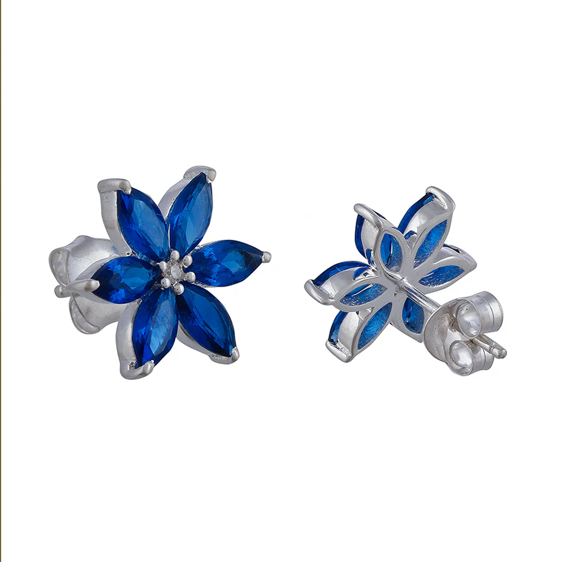 Floral Motif 925 Sterling Silver Necklace Set - Image 8