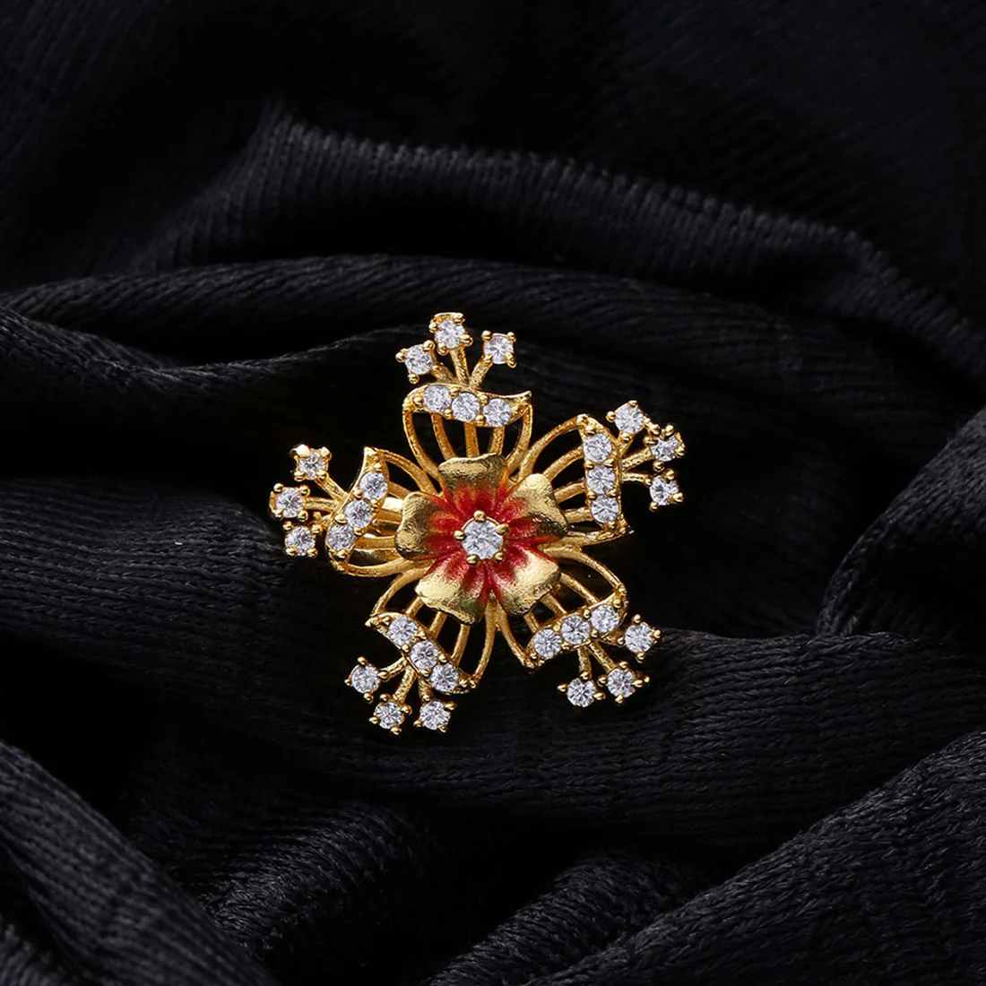 Floriana American Diamond Flower Shaped Ring