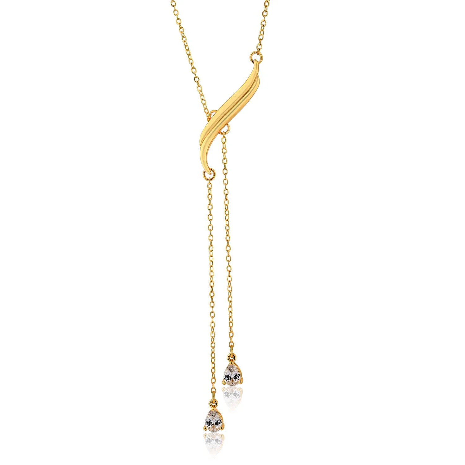 Flow Tide Cascade Curve Y Necklace - Image 4