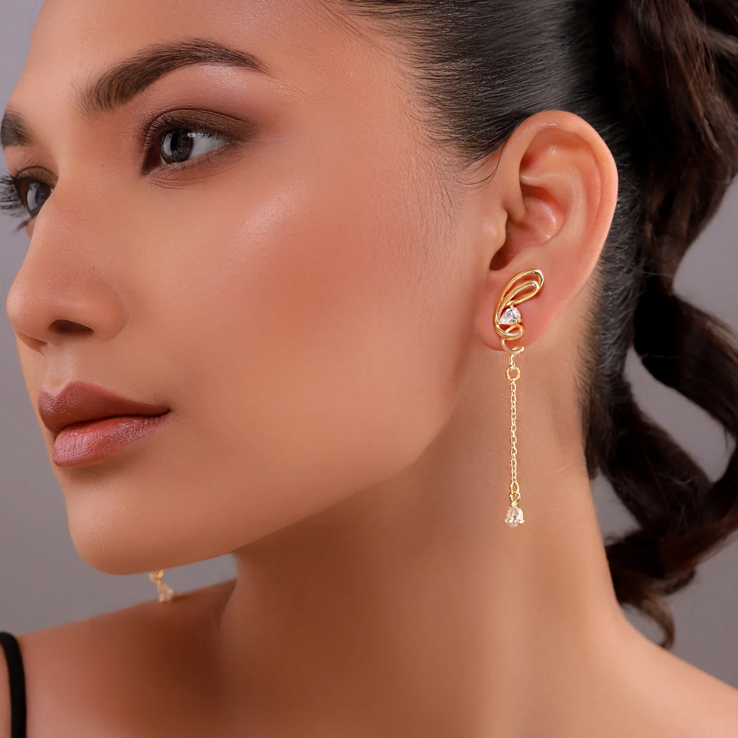 Flow Tide Twilight Vine Drops Dangle Earrings - Image 3