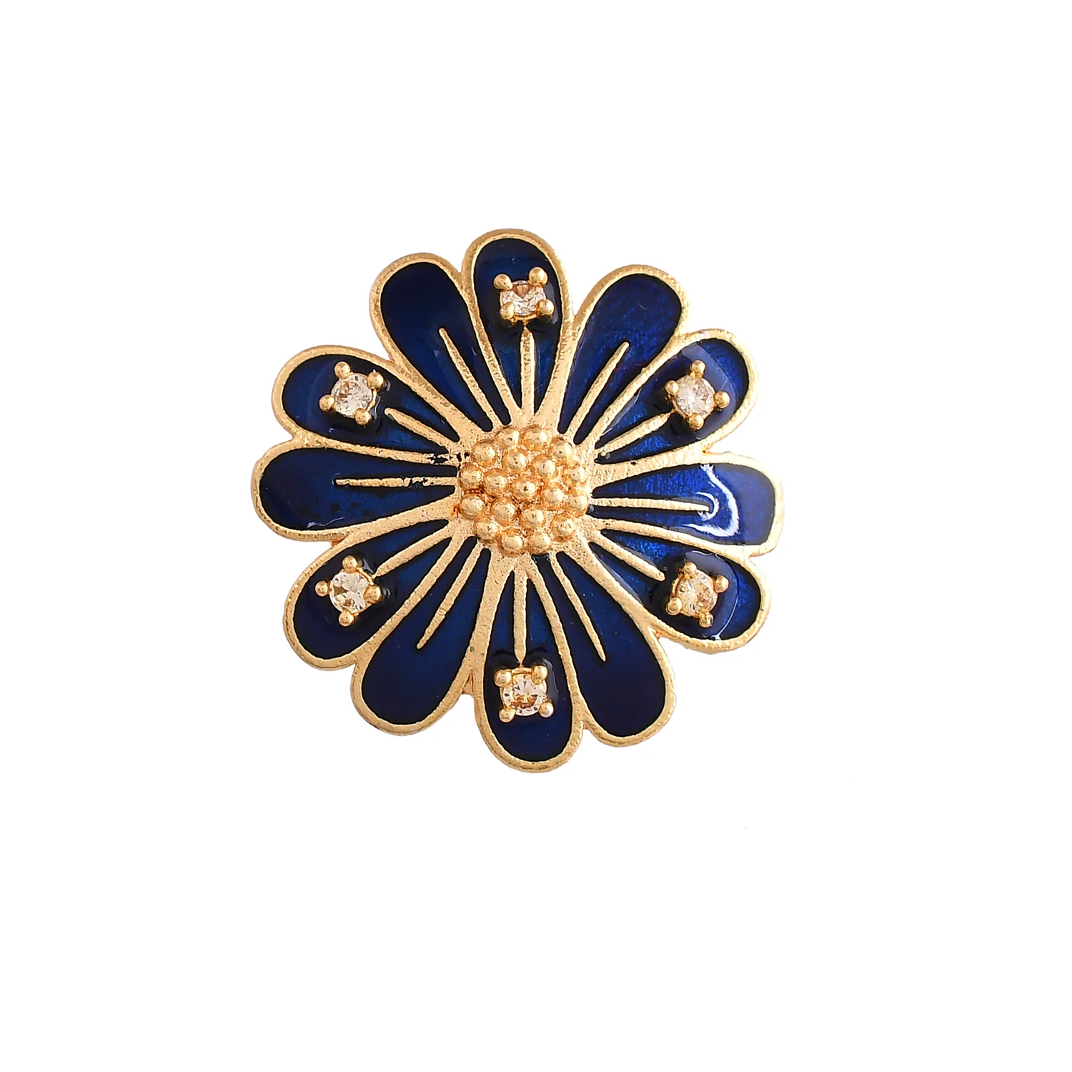Flower Fantasy Sapphire Blue Daisy Ring - Image 5