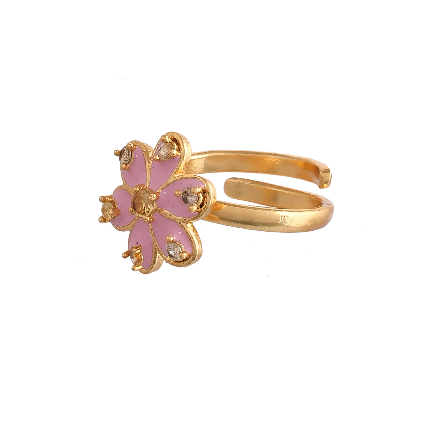 Flower Fantasy Pastel Pink Ring - Image 4