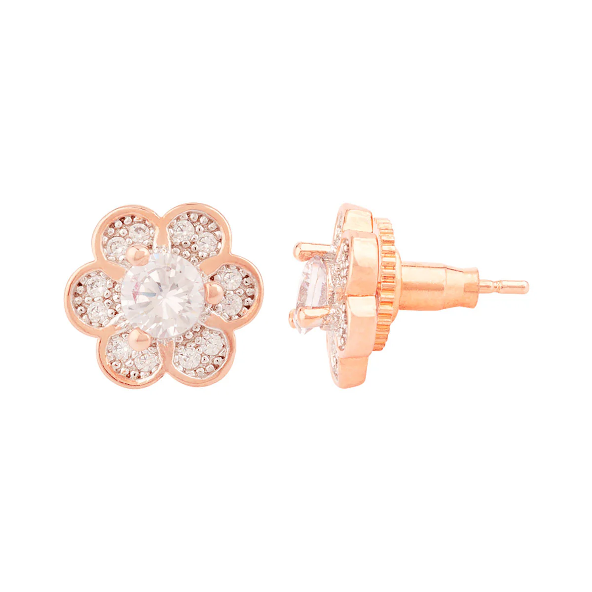 Flower Stud Style Earrings - Image 4