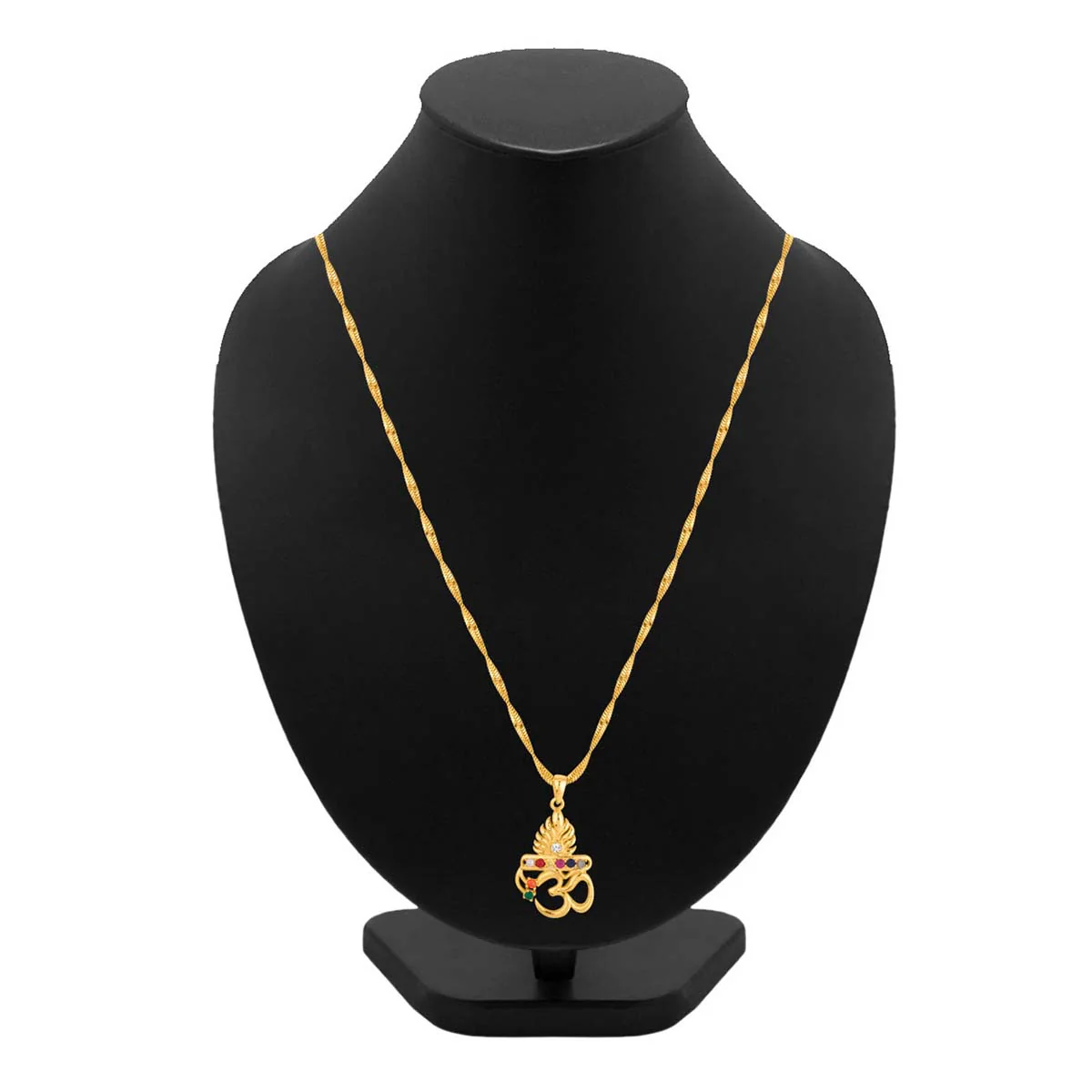 Flute & OM Navratan Pendant - Image 7