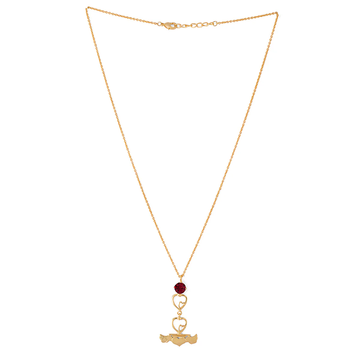 Flying Heart Pendant With Chain Made With Swarovski Zirconia - Image 2
