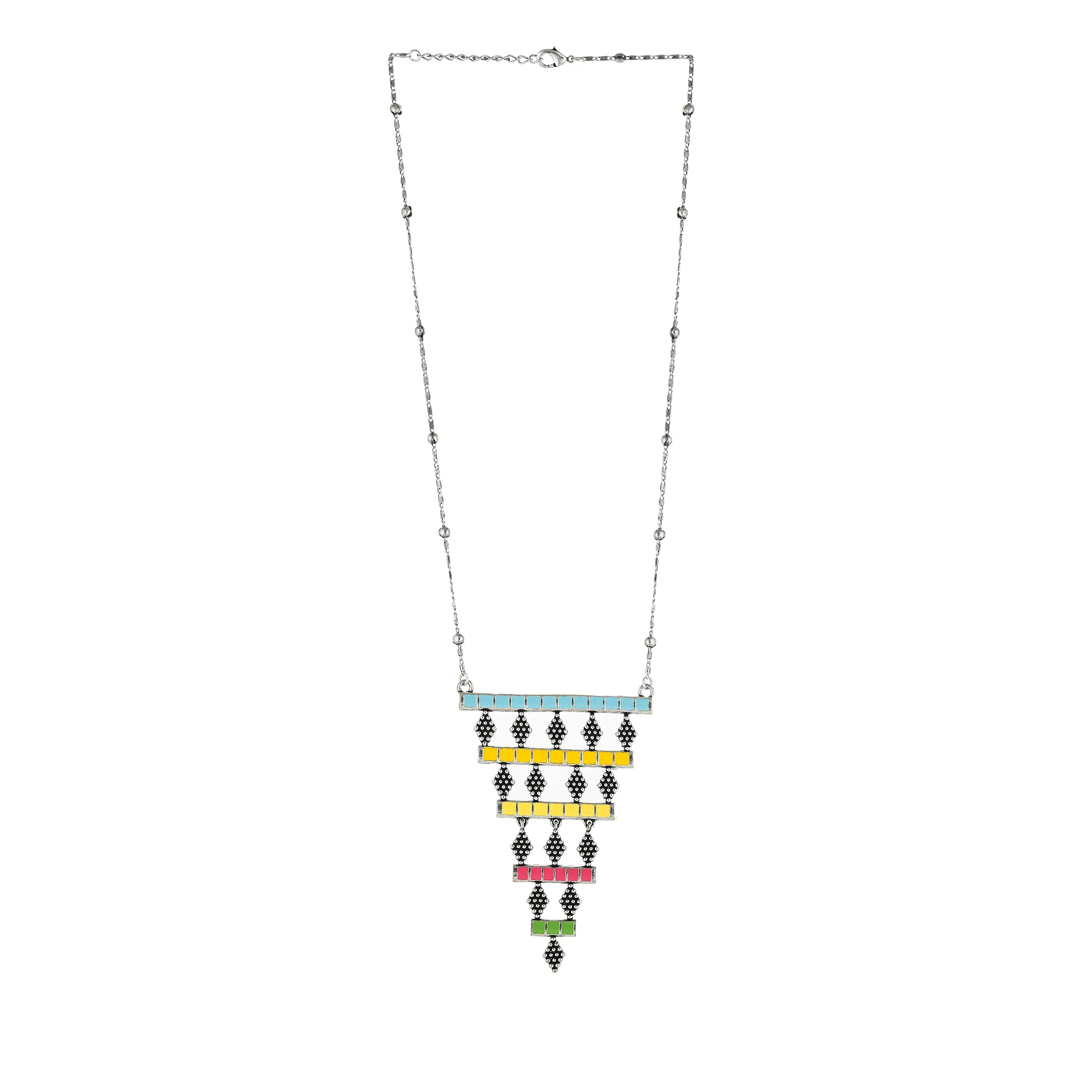 Folklore Silver Plated Layered Necklace - Image 3
