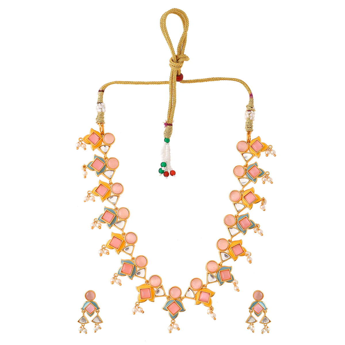 Forever More Gold Plated Women Necklace Set - Image 3
