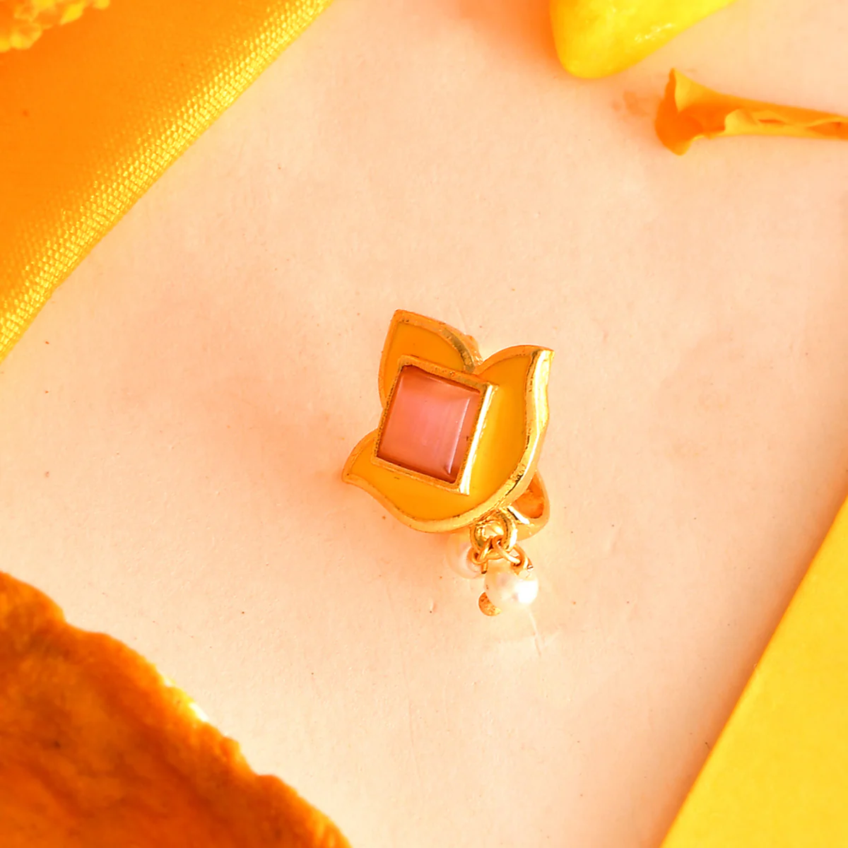 Forever More Lotus Gold Plated Nose Ring