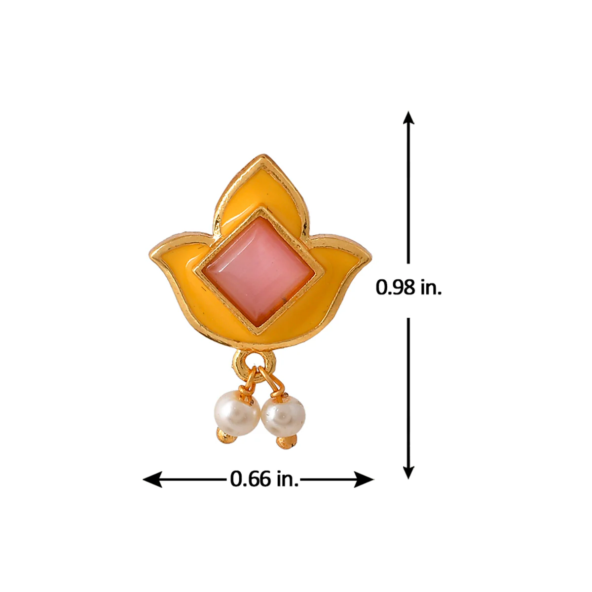 Forever More Lotus Gold Plated Nose Ring - Image 6
