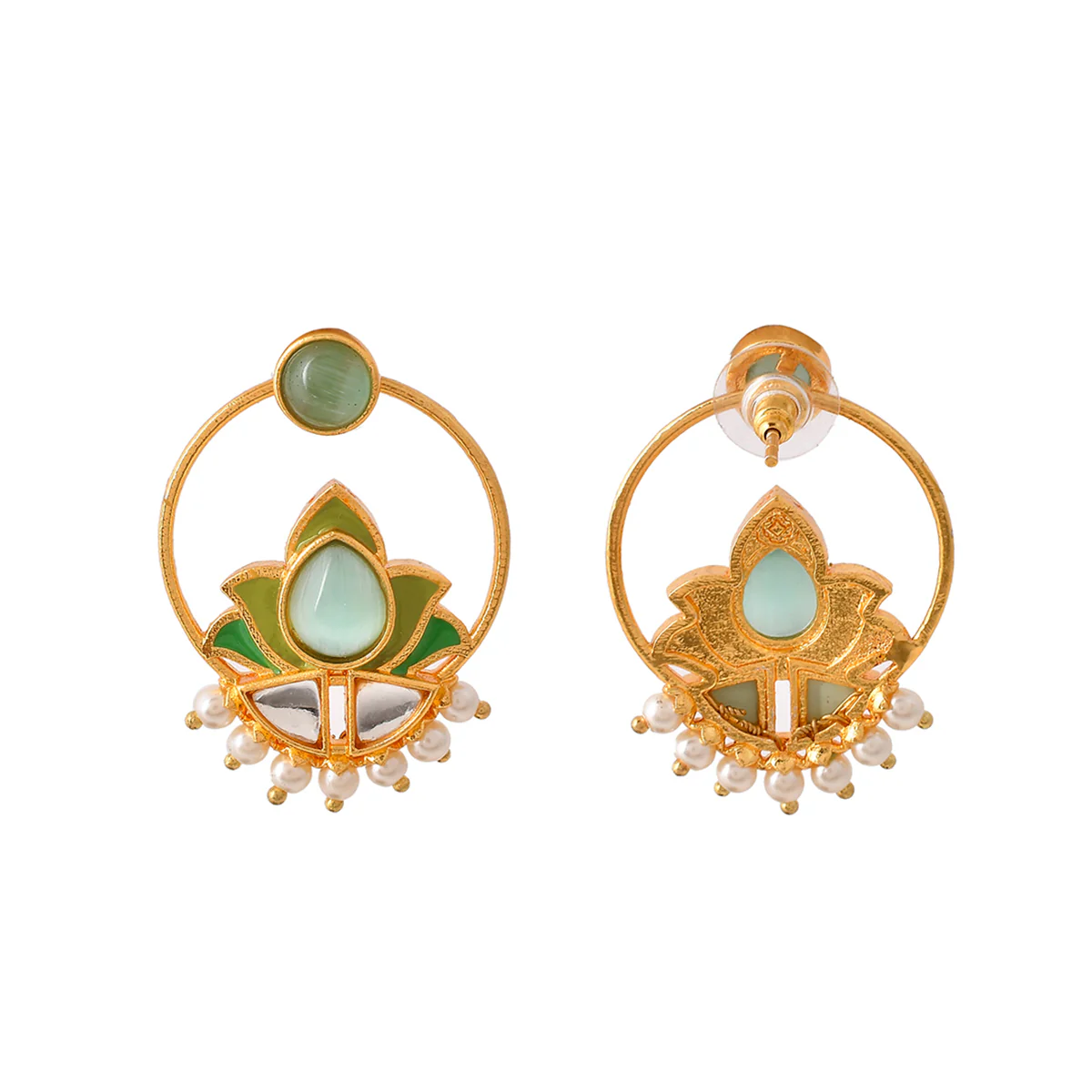 Forever More Lotus Inspired Hoop Earrings - Image 5