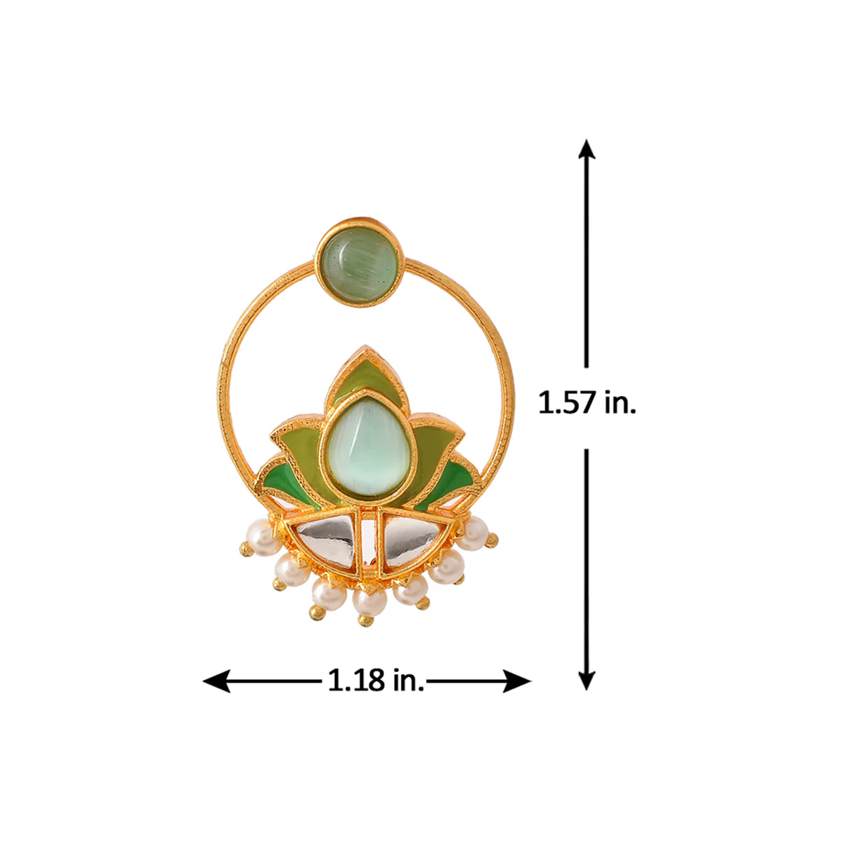 Forever More Lotus Inspired Hoop Earrings - Image 6