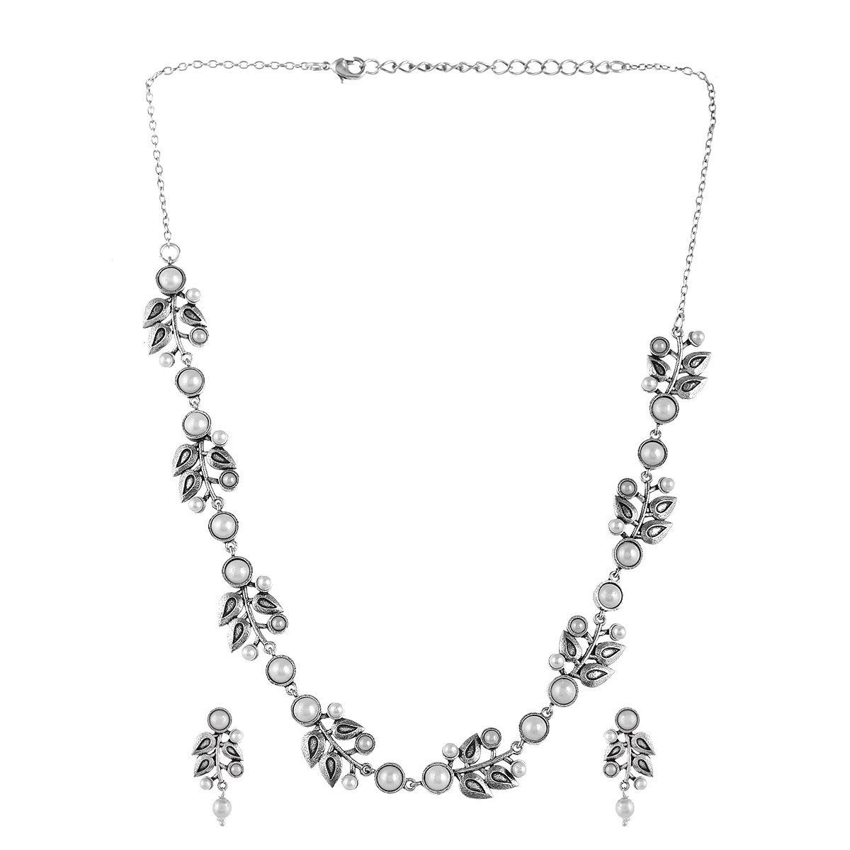Fresh Fern Blossom Necklace Set - Image 3