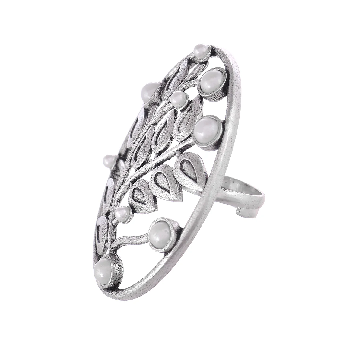 Fresh Fern Chloe Statement Ring - Image 4