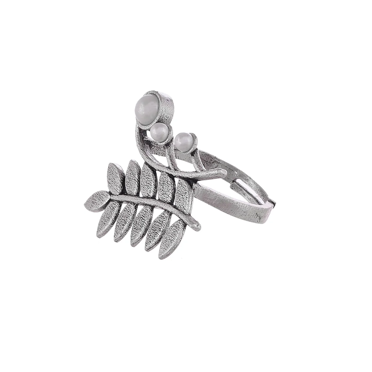 Fresh Fern Dew Drop Ring - Image 4