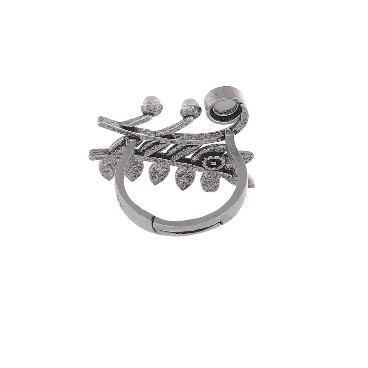 Fresh Fern Dew Drop Ring - Image 5