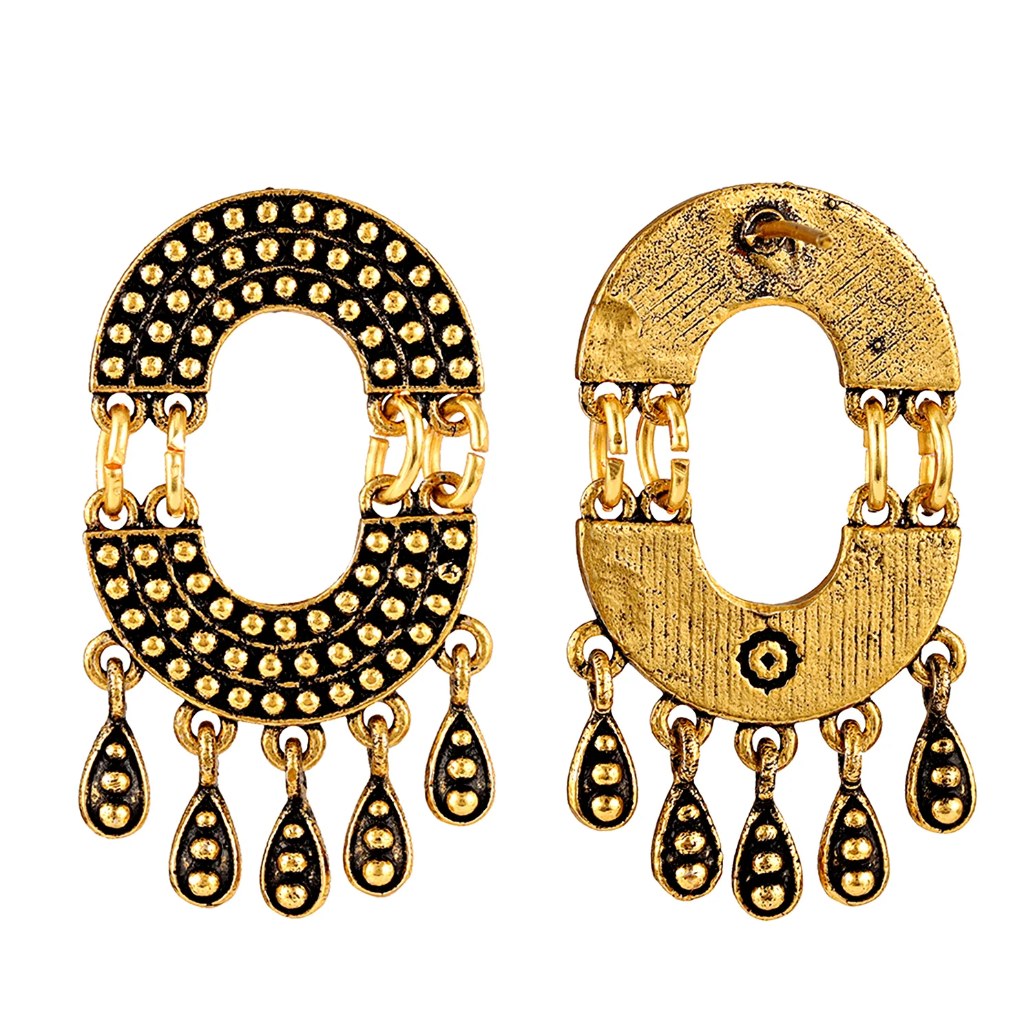 Fringes Curvy Fringe Earrings - Image 3