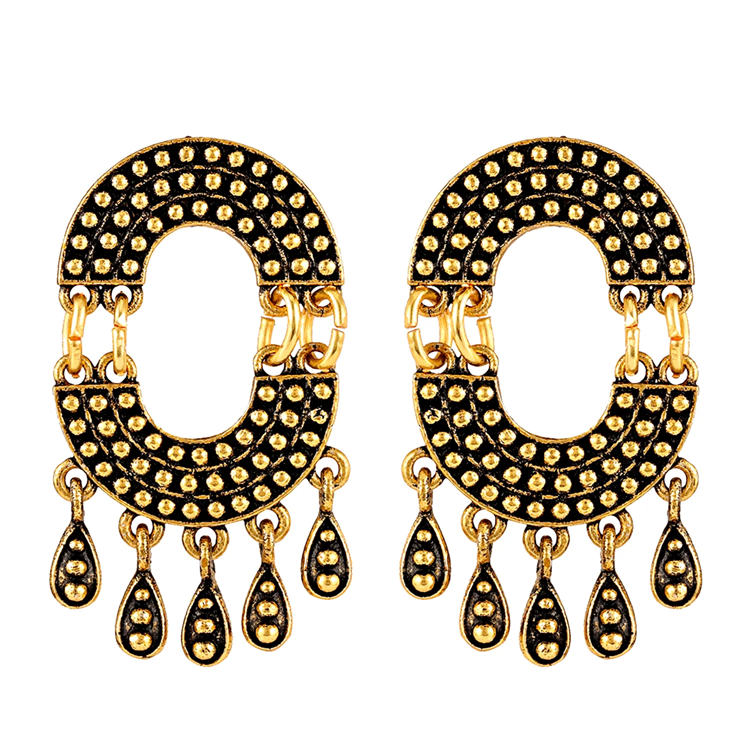 Fringes Curvy Fringe Earrings - Image 4