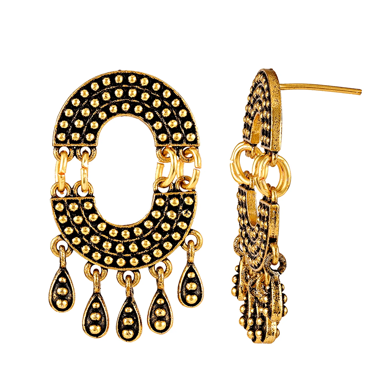 Fringes Curvy Fringe Earrings - Image 5