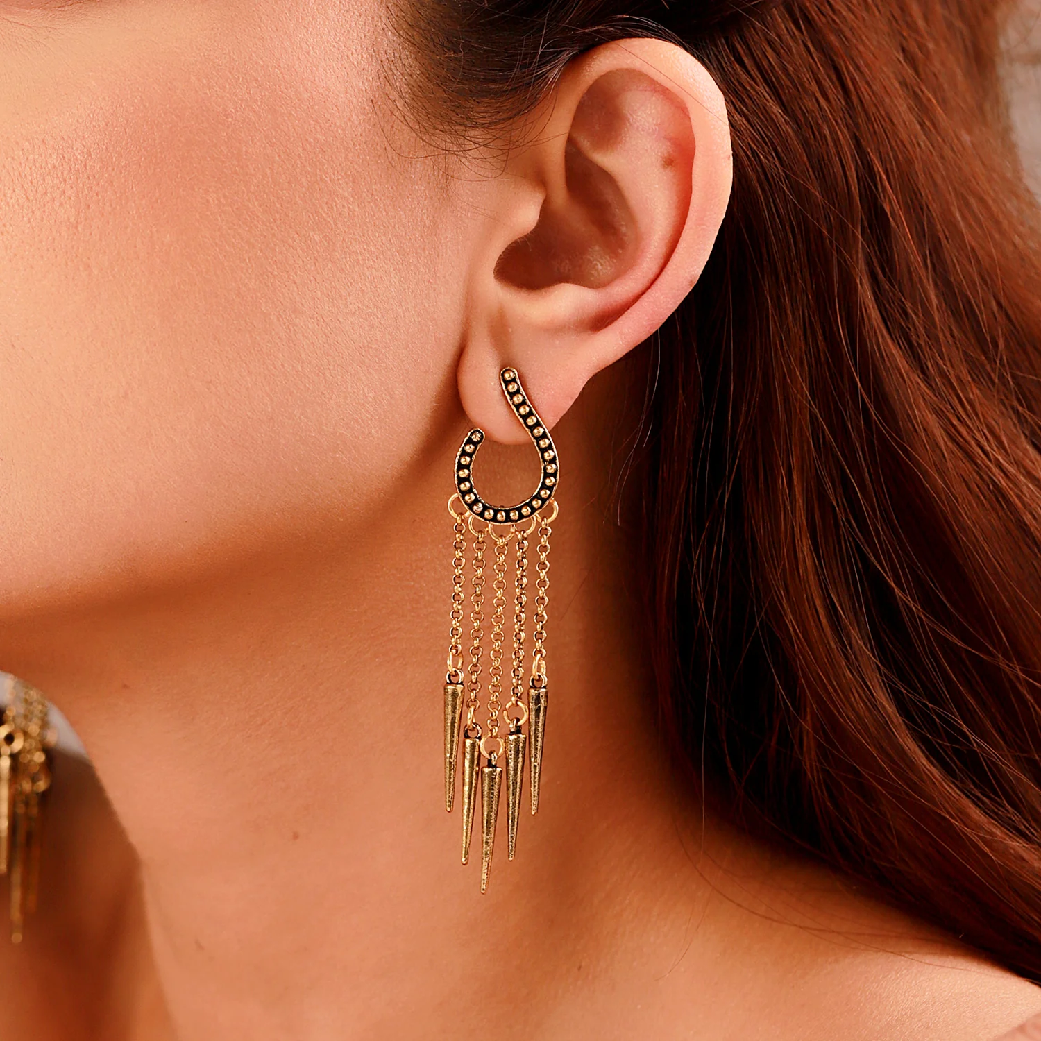 Fringes Dazzle In Fringe Earrings - Image 2