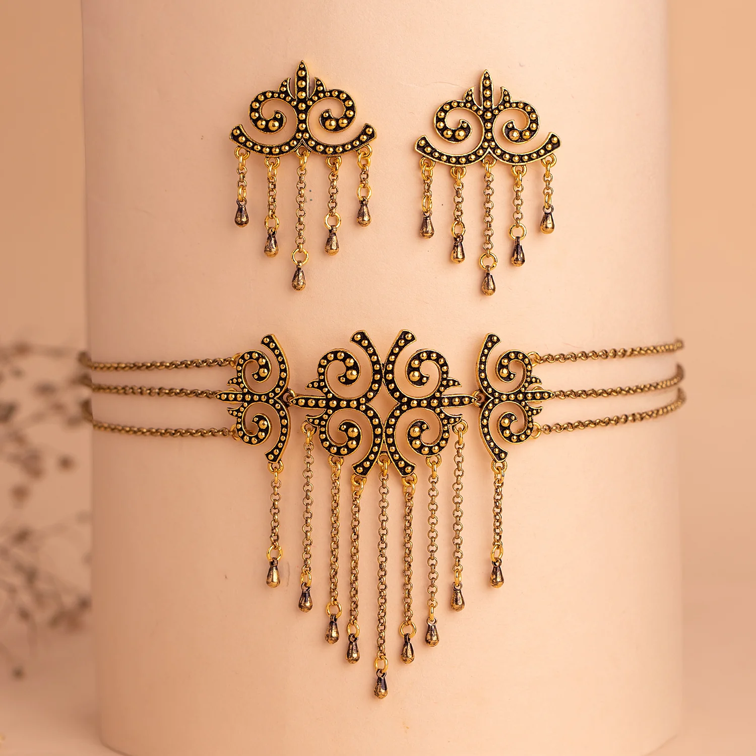 Fringes Fall For Fringe Choker Set