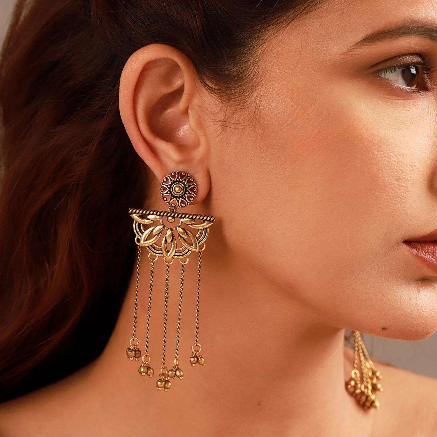 Fringes Fantasy Drop Earrings - Image 2