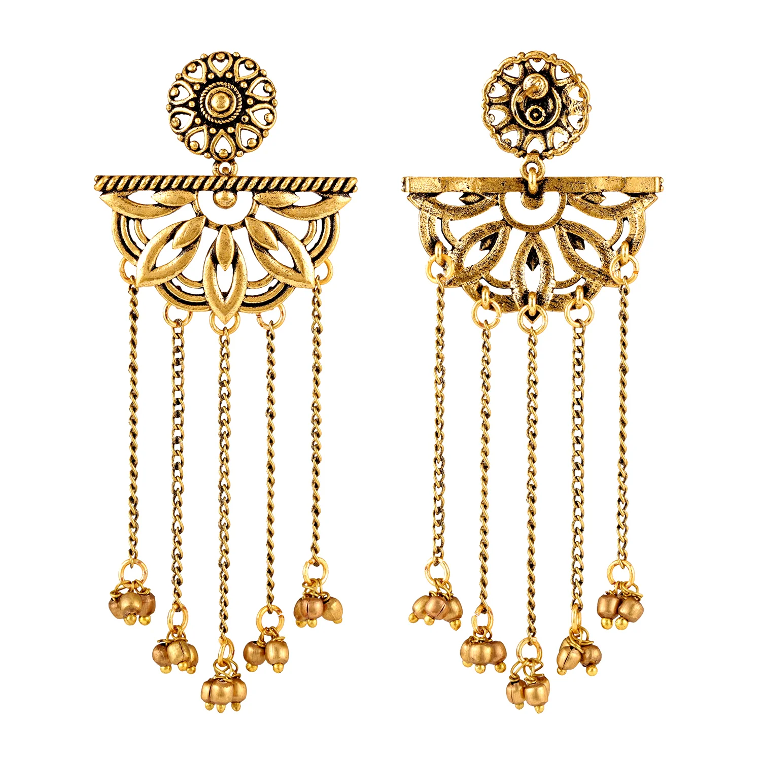 Fringes Fantasy Drop Earrings - Image 3