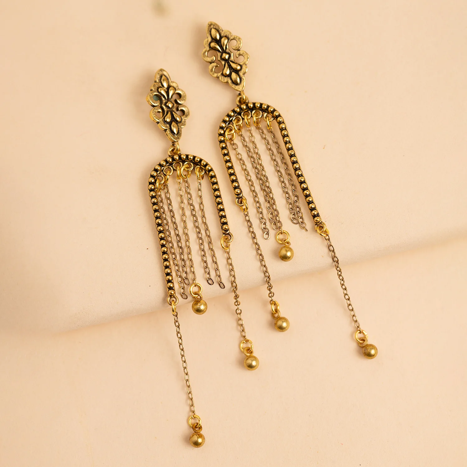 Fringes Fleur Dangler Earrings