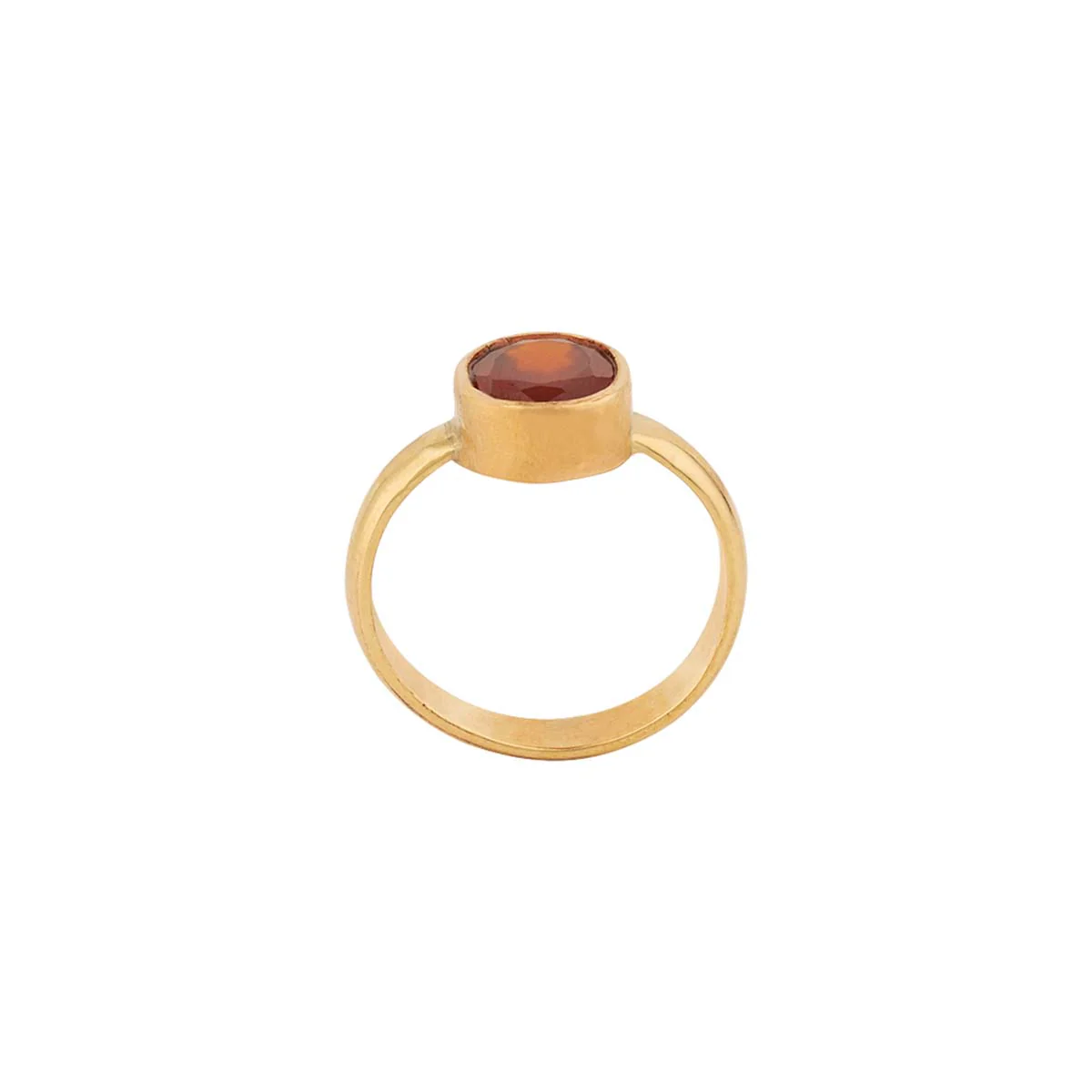 Garnet (Gomed) 3.25 Ratti Ashtadhatu Rashi Ratna Ring with original Lab Test Certificate - Image 4