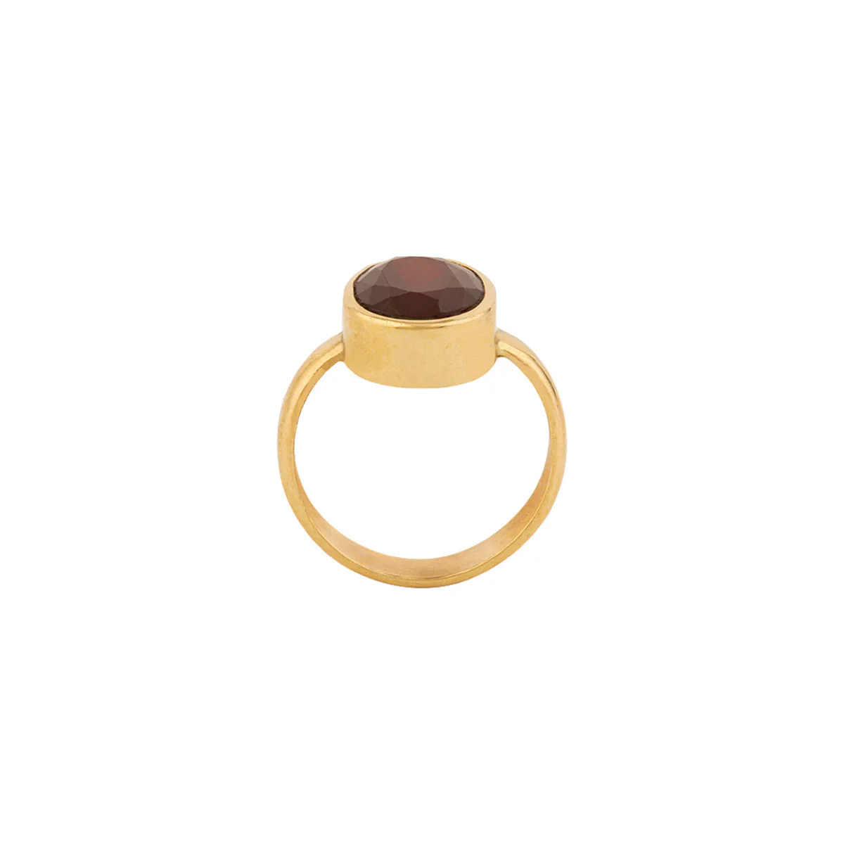 Garnet (Gomed) 5.25 Ratti Ashtadhatu Rashi Ratna Ring with original Lab Test Certificate - Image 4