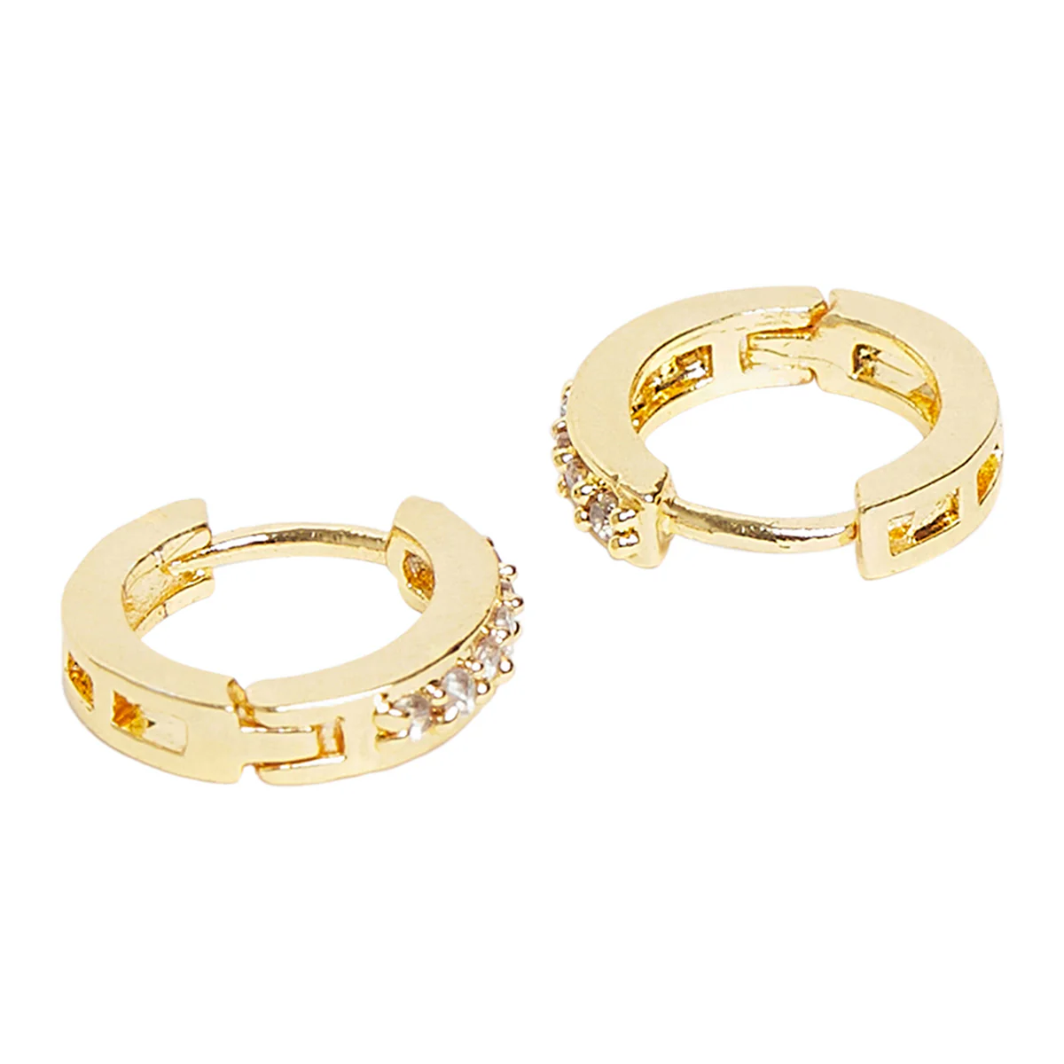 Gem Chic Gold Plated Earrings - Image 4