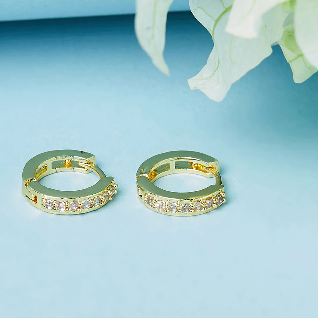 Gem Sparkling CZ Embellished Earrings