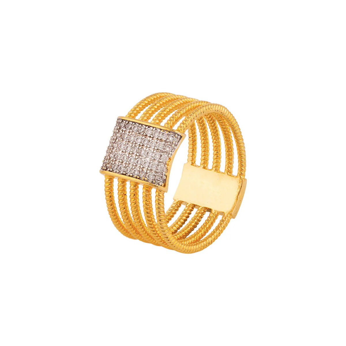 Gems Adorned Band Style Ring - Image 3