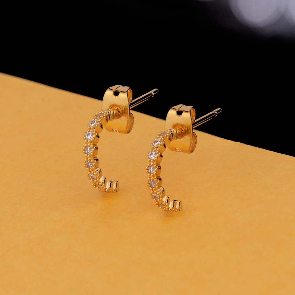 Gems Adorned Open Earrings
