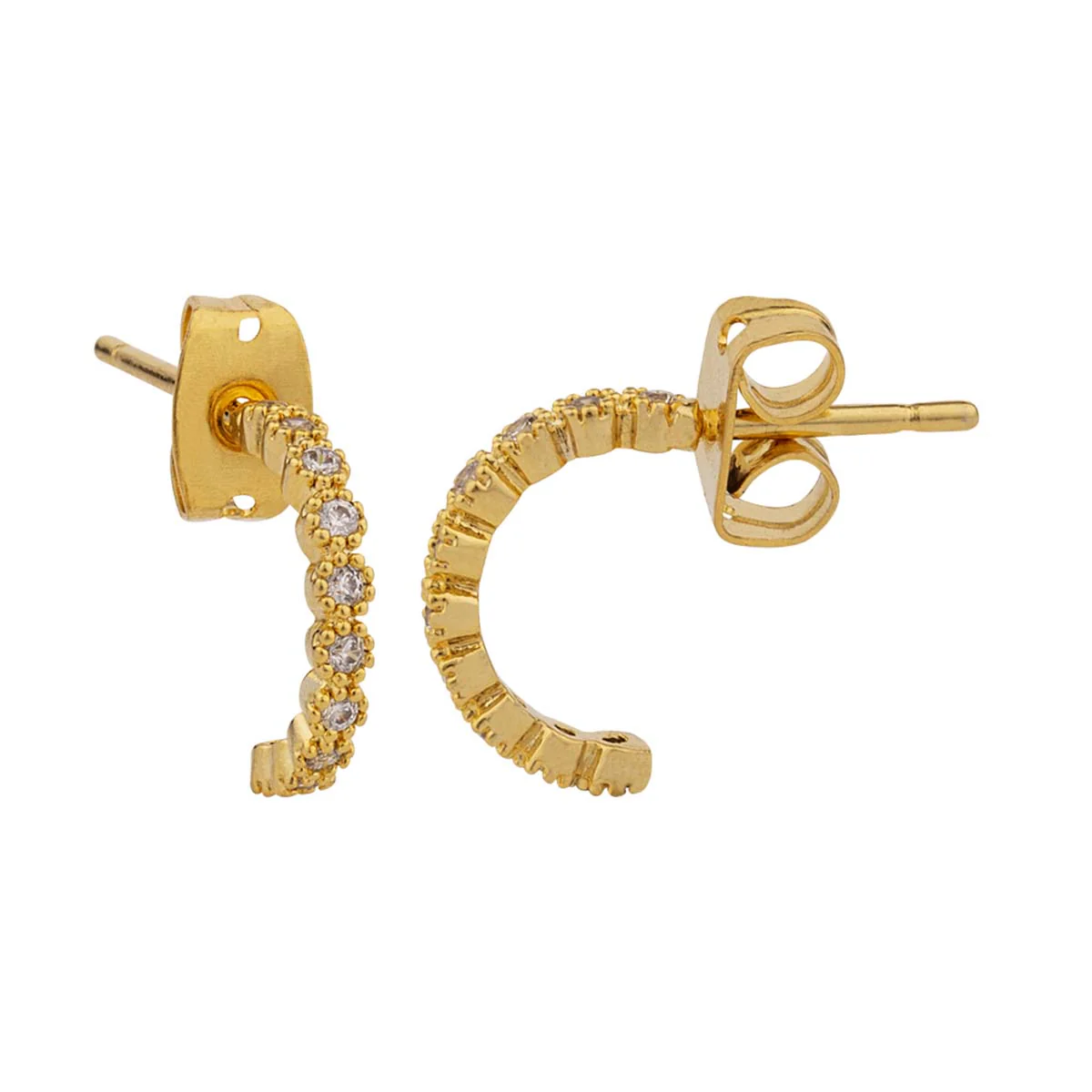 Gems Adorned Open Earrings - Image 4