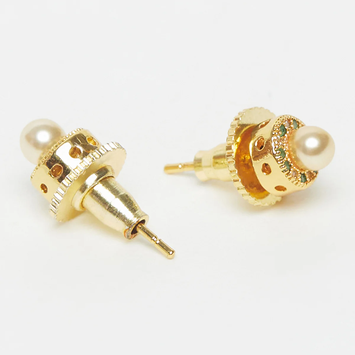 Gems and Faux Pearls Earrings - Image 4