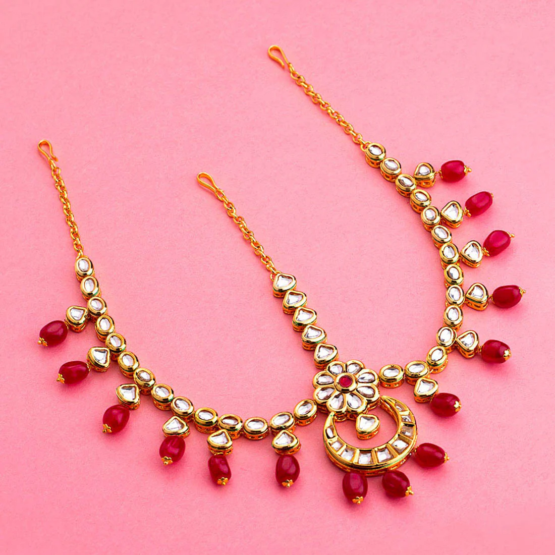 Gems Embellished Maang Tika