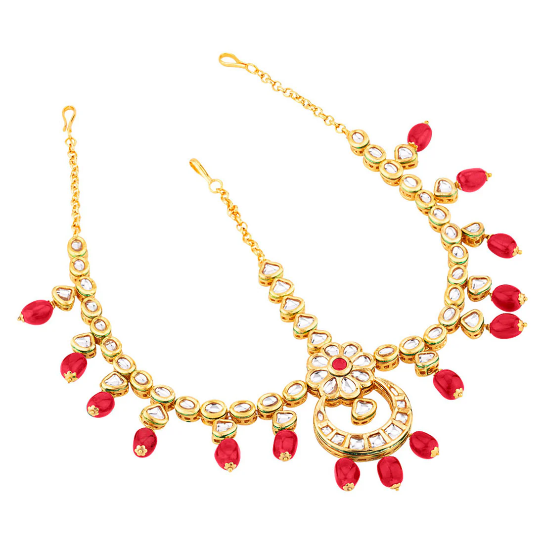 Gems Embellished Maang Tika - Image 3