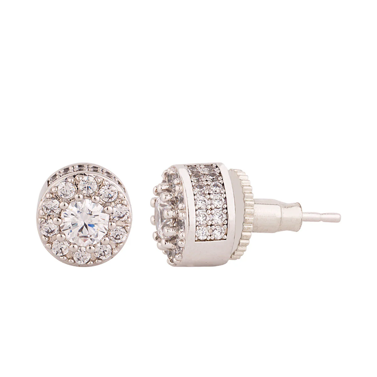 Gemstones Embellished Silver Plated Earrings - Image 4