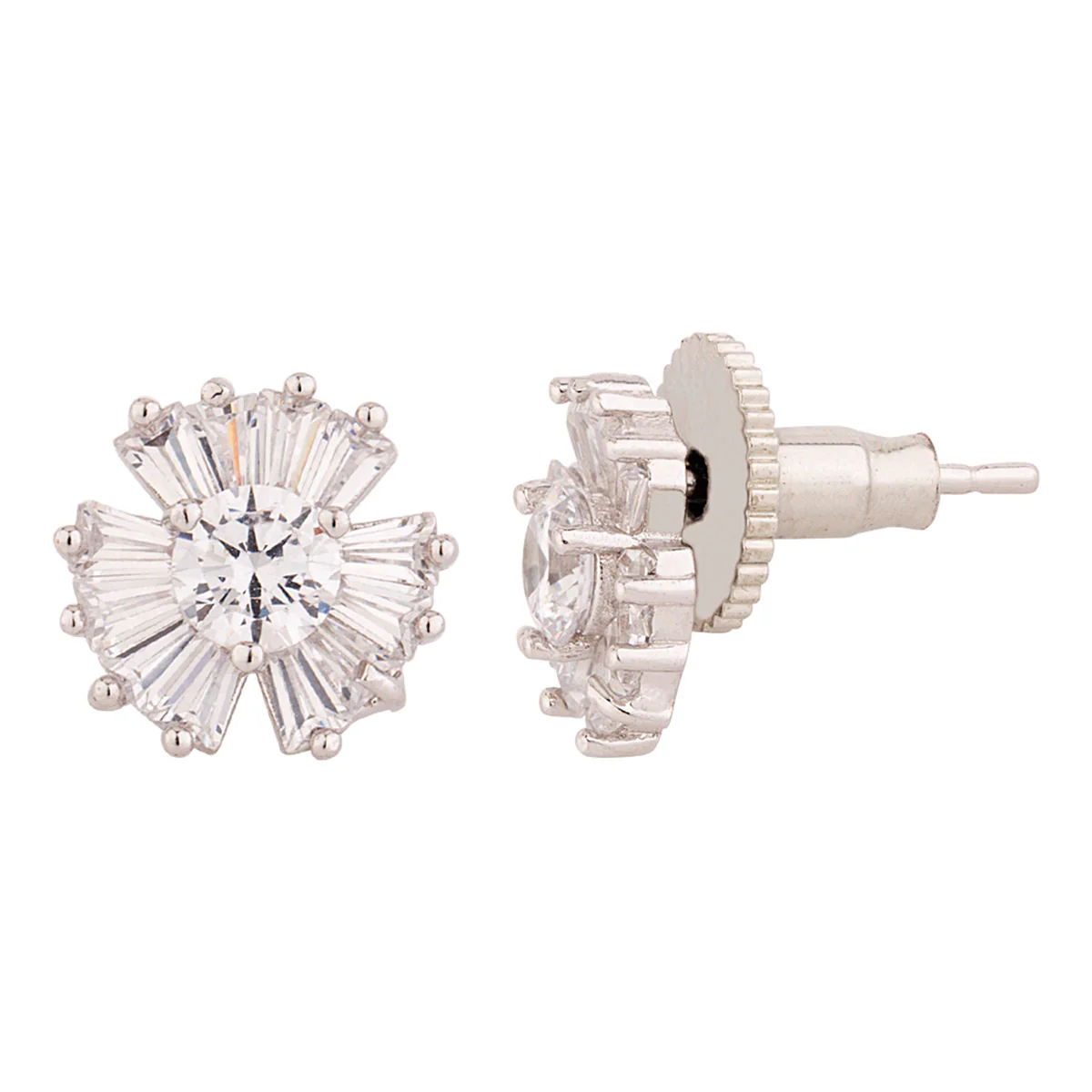 Gemstones Embellished Stud Style Earrings - Image 4