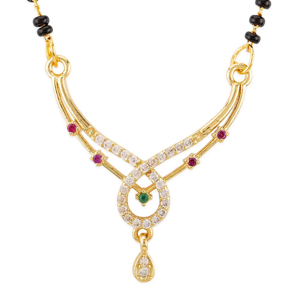 Coloured Zircons Gems Classic Mangalsutra - Image 3