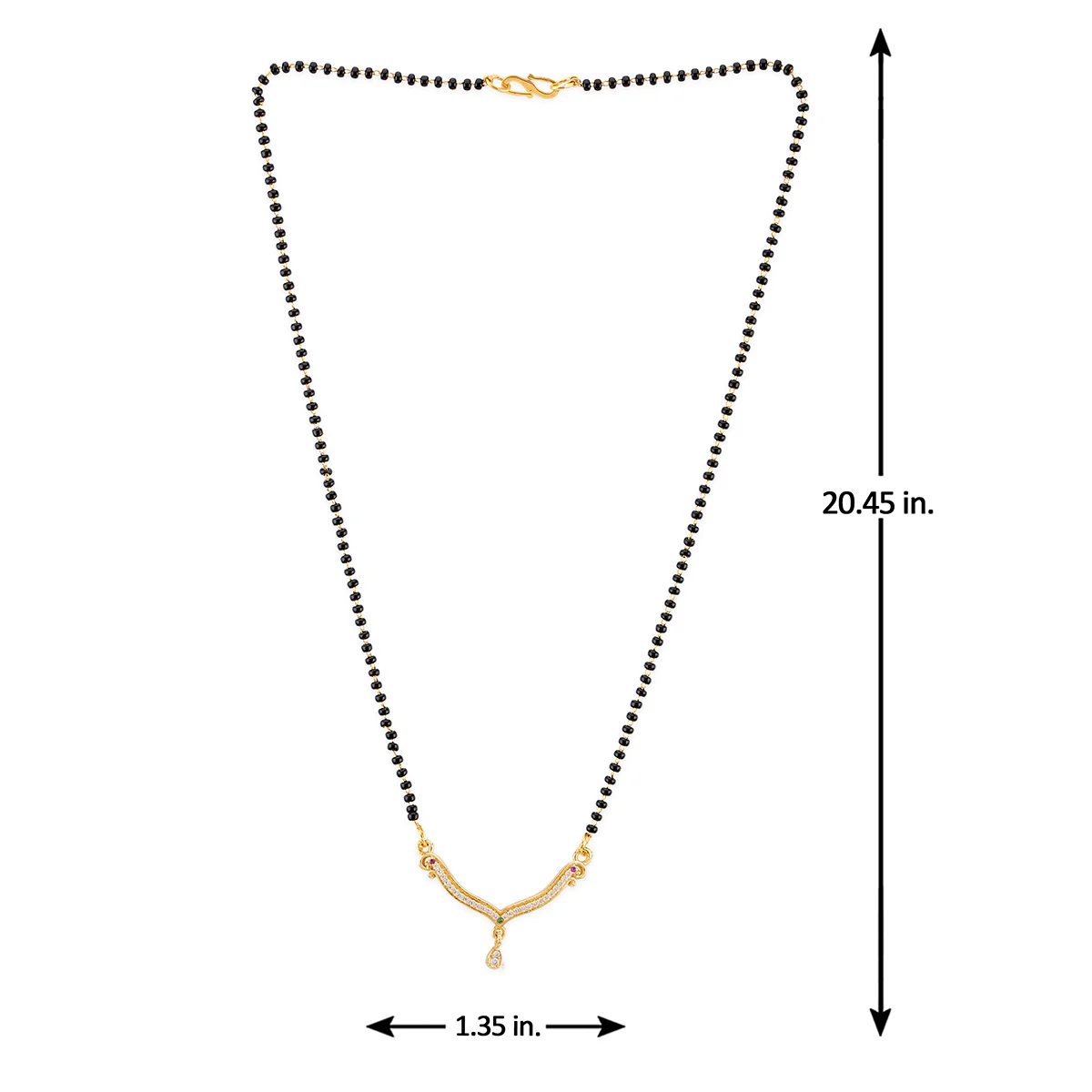 Round Cut Zircons Mangalsutra - Image 5