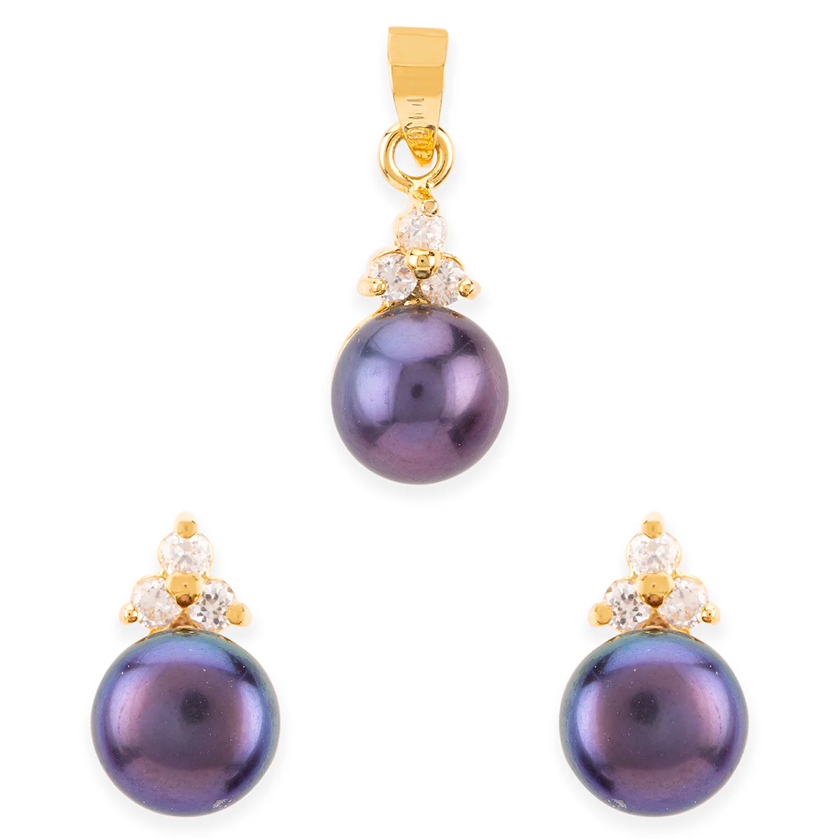Generic Black Balls Pendant Set - Image 3