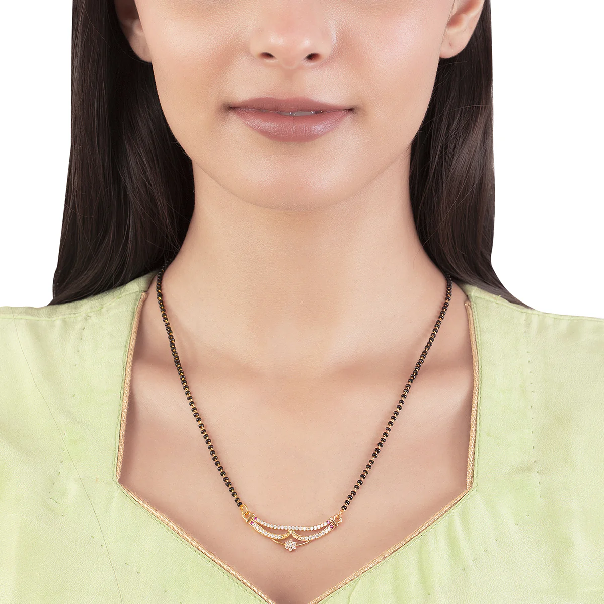 Generic CZ Brass Mangalsutra - Image 2