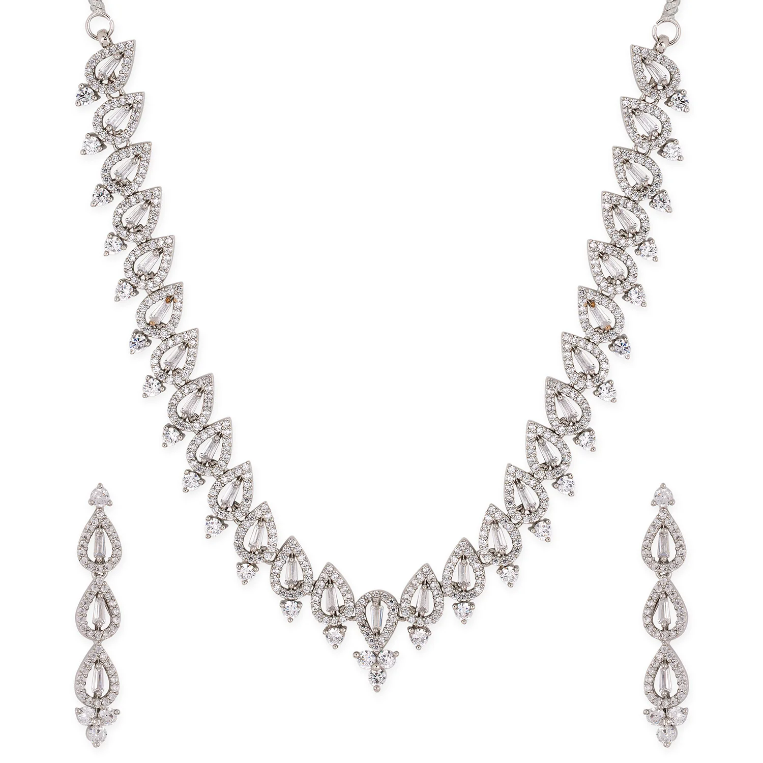 Generic Designer Leafy Necklace Set - Image 3