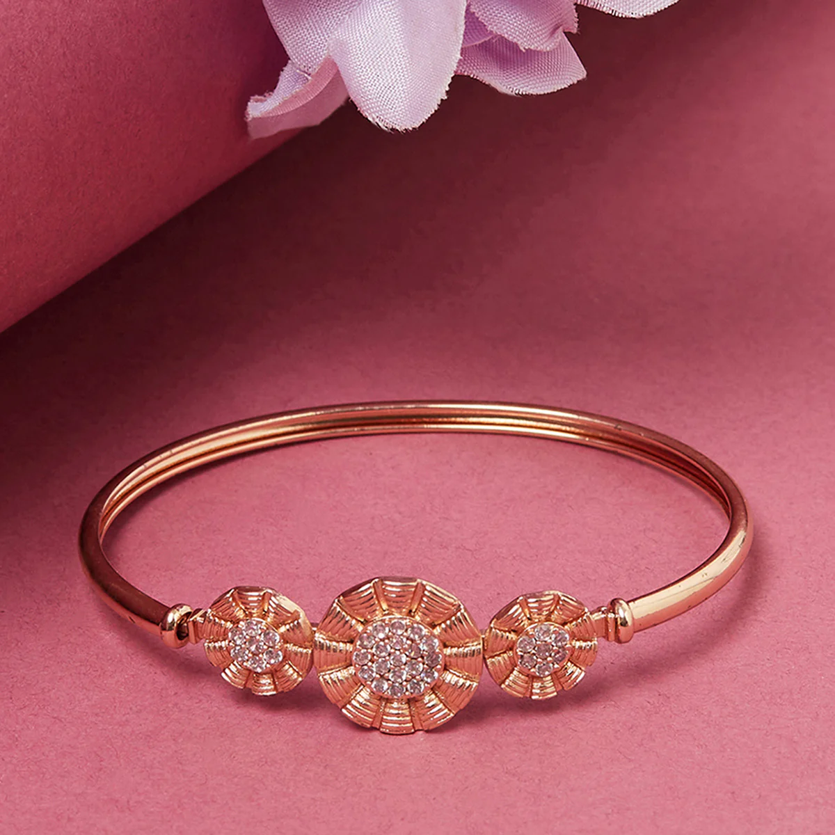 Generic Floral Gold Plated Bracelet