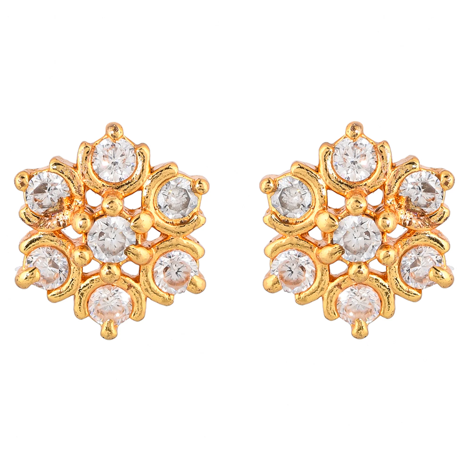 Sparkling Essentials Floral Stud Earrings - Image 3