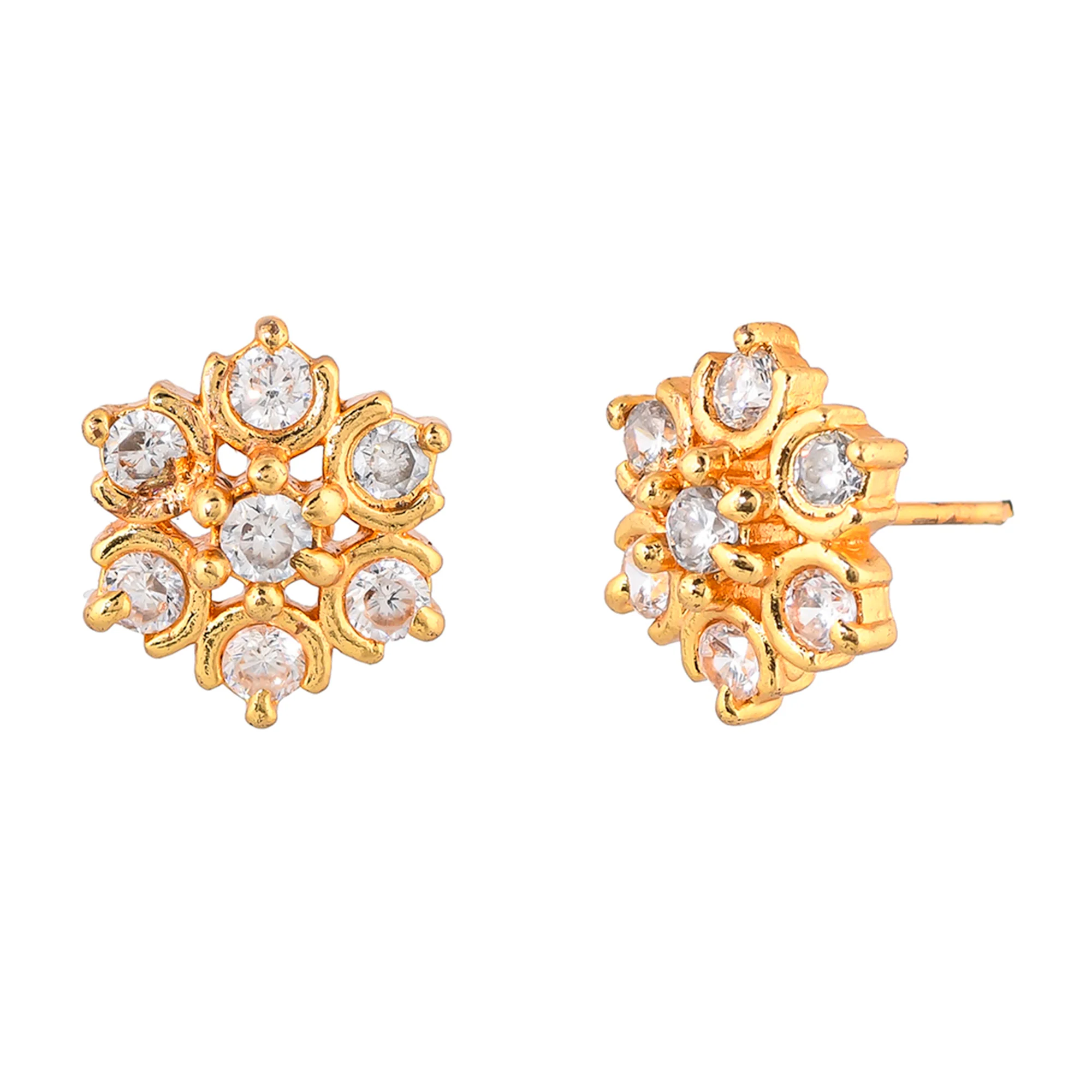 Sparkling Essentials Floral Stud Earrings - Image 4