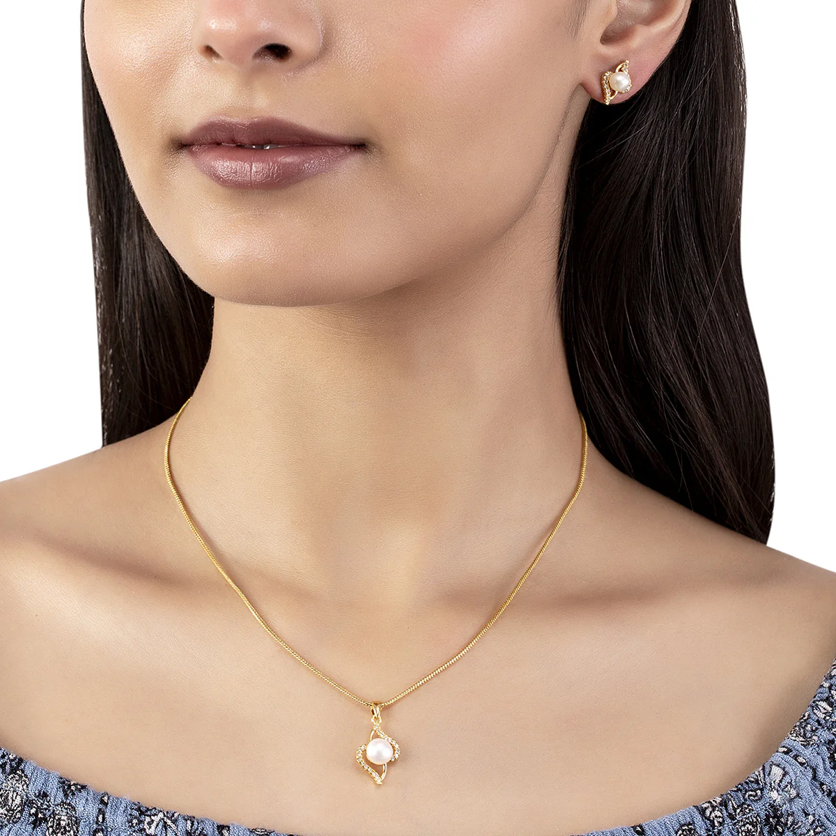 Generic Pearl Pendant Set - Image 2