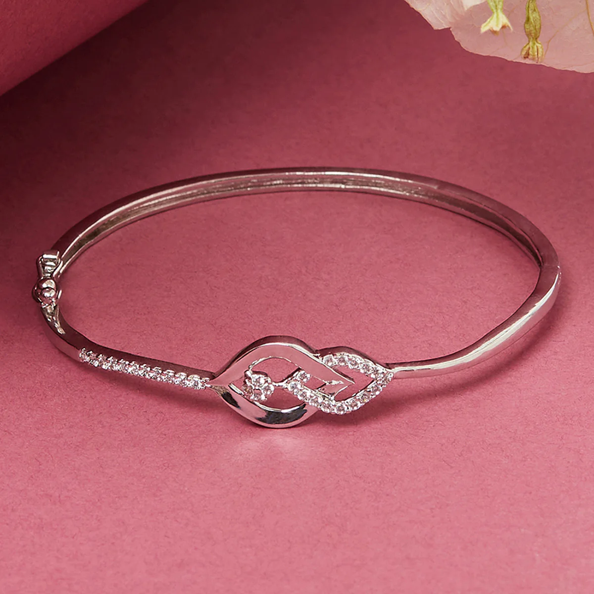 Generic Silver Plated Designer CZ Bracelet