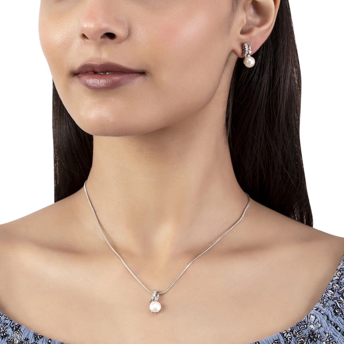 Generic Silver Plated Pendant Set - Image 2